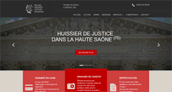 Desktop Screenshot of huissier-vesoul.fr